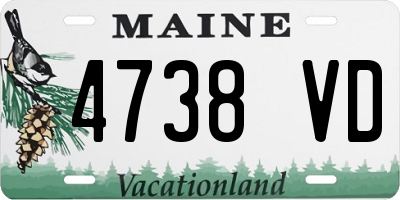 ME license plate 4738VD