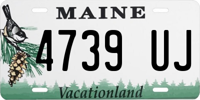 ME license plate 4739UJ