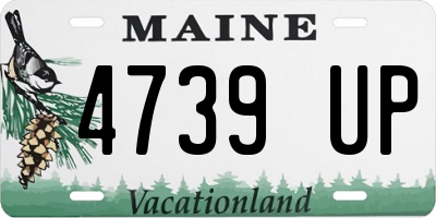 ME license plate 4739UP