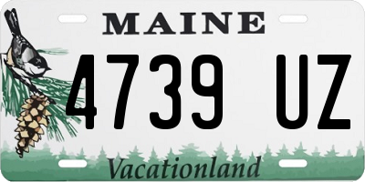 ME license plate 4739UZ