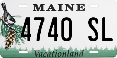 ME license plate 4740SL