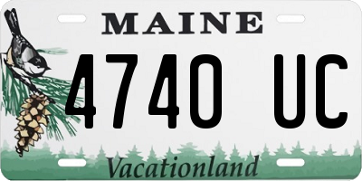 ME license plate 4740UC