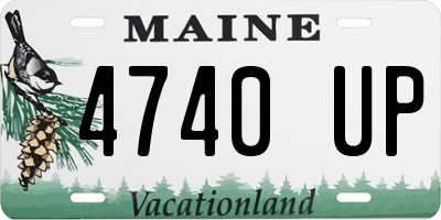 ME license plate 4740UP