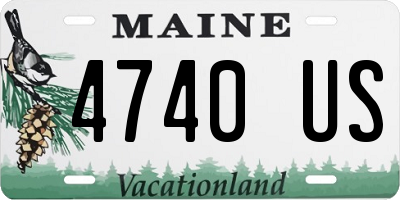 ME license plate 4740US