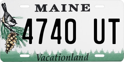 ME license plate 4740UT