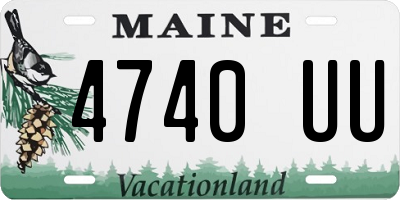 ME license plate 4740UU