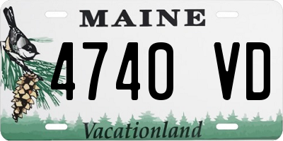 ME license plate 4740VD