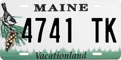ME license plate 4741TK