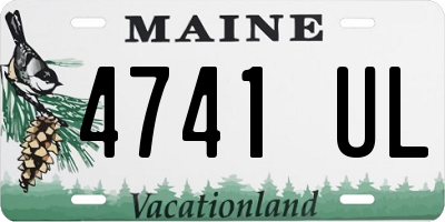 ME license plate 4741UL