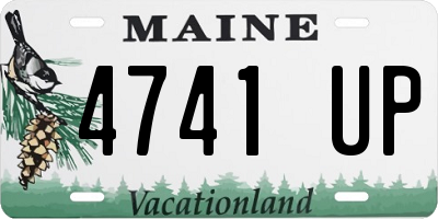 ME license plate 4741UP