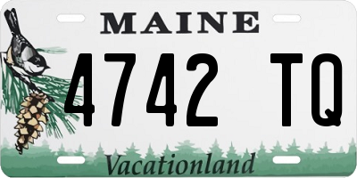 ME license plate 4742TQ
