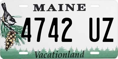 ME license plate 4742UZ