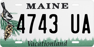 ME license plate 4743UA