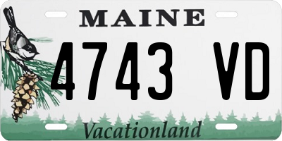 ME license plate 4743VD