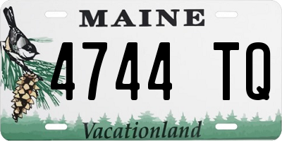 ME license plate 4744TQ