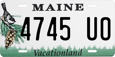 ME license plate 4745UO