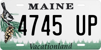 ME license plate 4745UP
