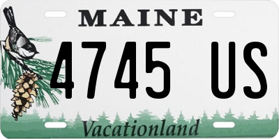 ME license plate 4745US