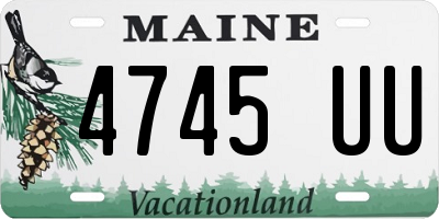 ME license plate 4745UU