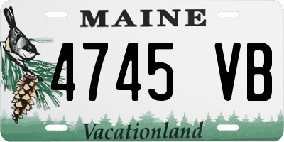 ME license plate 4745VB