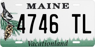 ME license plate 4746TL