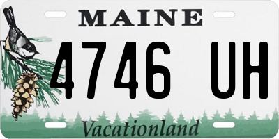 ME license plate 4746UH