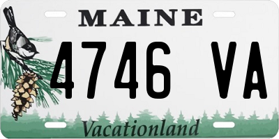 ME license plate 4746VA