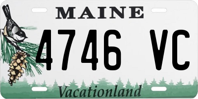 ME license plate 4746VC