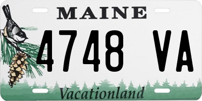 ME license plate 4748VA