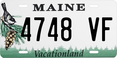 ME license plate 4748VF