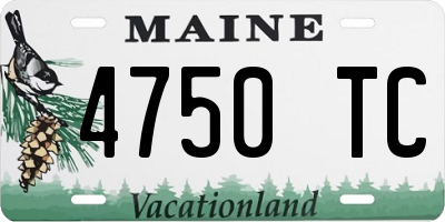 ME license plate 4750TC