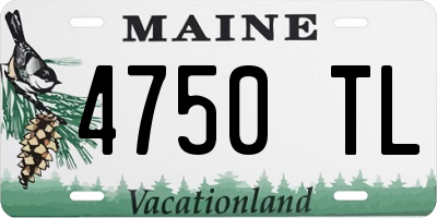 ME license plate 4750TL