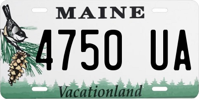 ME license plate 4750UA