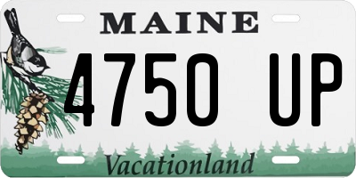 ME license plate 4750UP