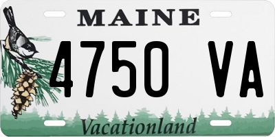 ME license plate 4750VA