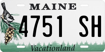 ME license plate 4751SH
