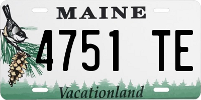 ME license plate 4751TE