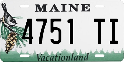 ME license plate 4751TI
