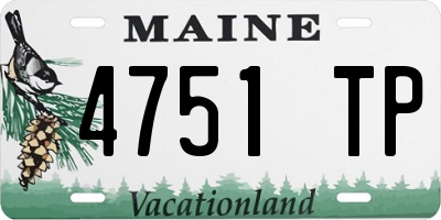 ME license plate 4751TP