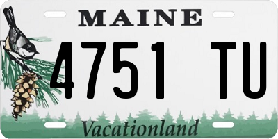 ME license plate 4751TU