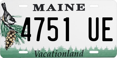 ME license plate 4751UE