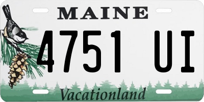 ME license plate 4751UI