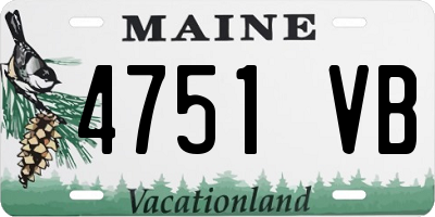 ME license plate 4751VB