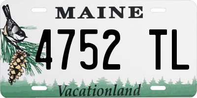 ME license plate 4752TL