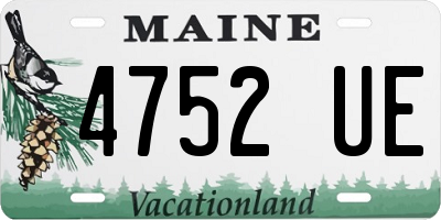 ME license plate 4752UE