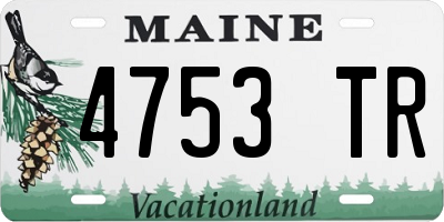 ME license plate 4753TR