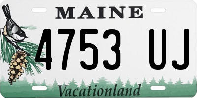 ME license plate 4753UJ