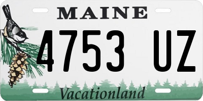 ME license plate 4753UZ