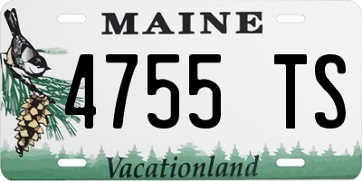 ME license plate 4755TS