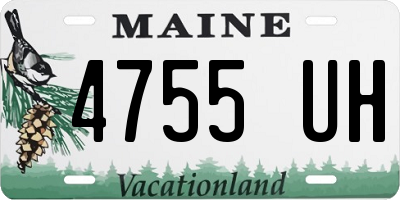 ME license plate 4755UH